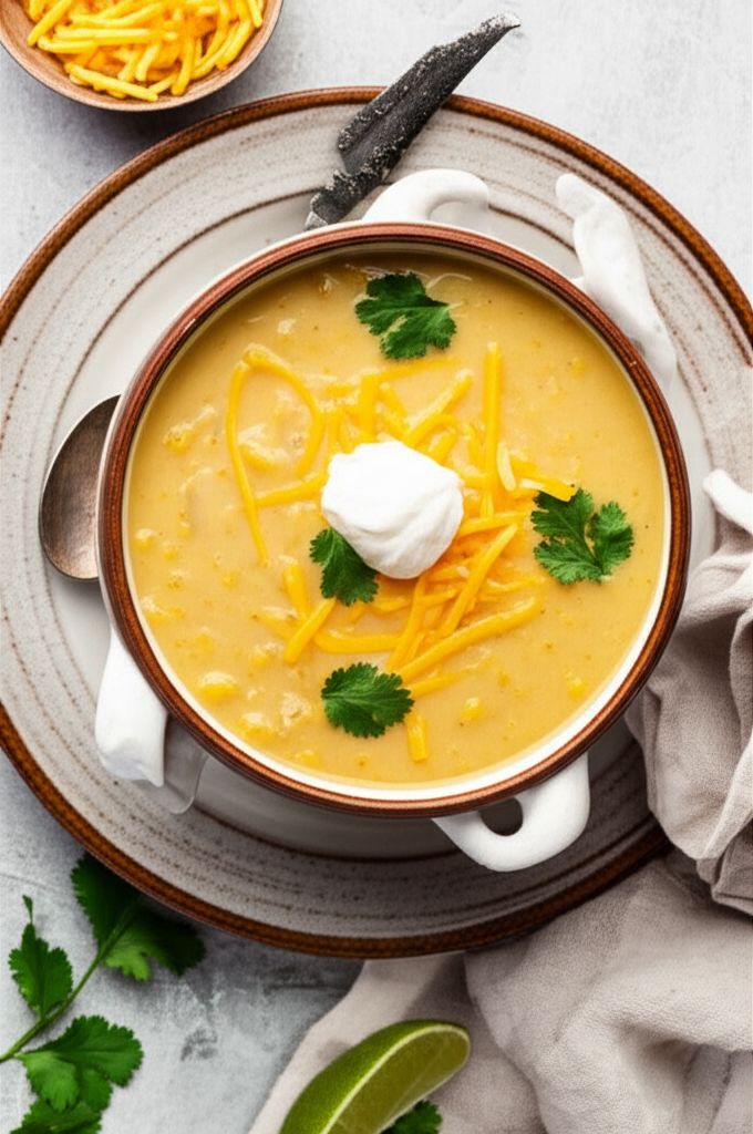 Cheesy Potato and Corn Chowder