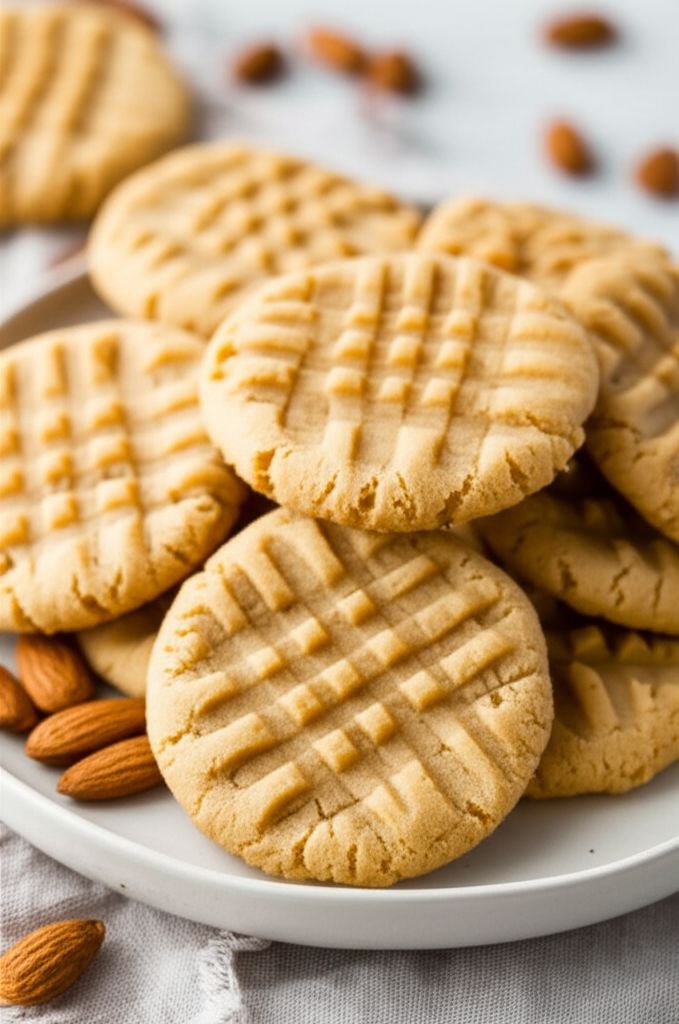 Chewy Almond Butter Cookies