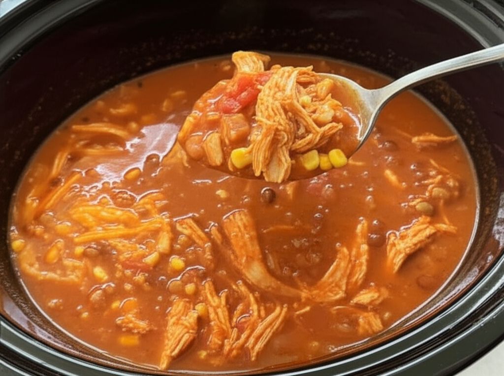 Chicken Enchilada Slow Cooker Soup