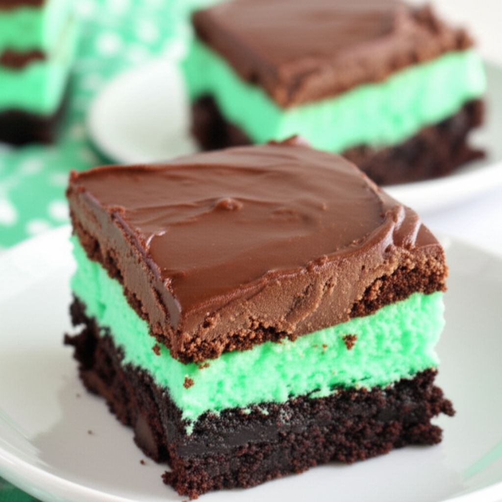Chocolate Mint Dessert Brownies