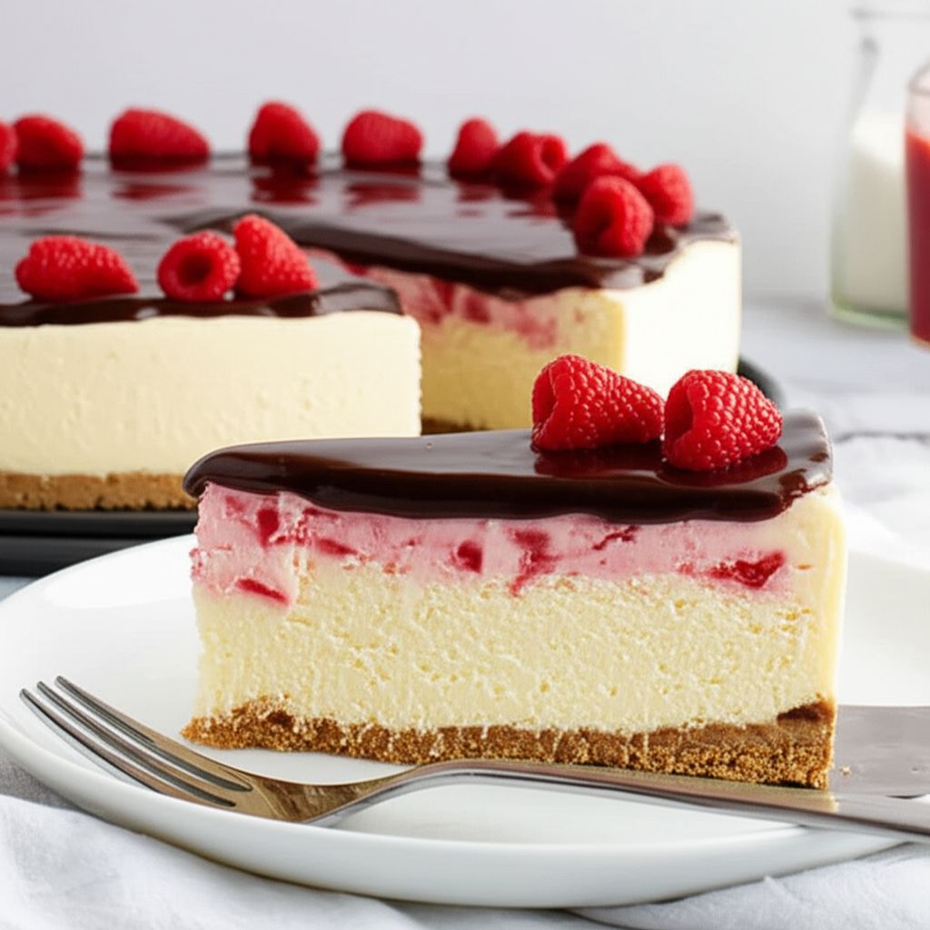 Chocolate Raspberry Cheesecake