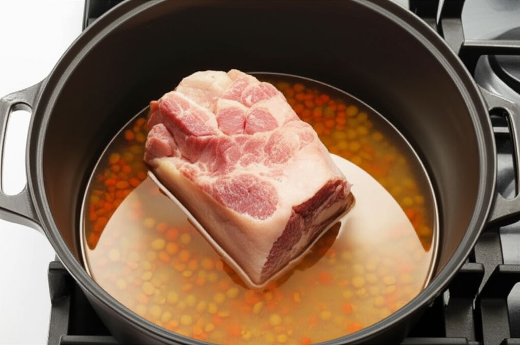 Dad's Lima Bean Soup with Ham Bone