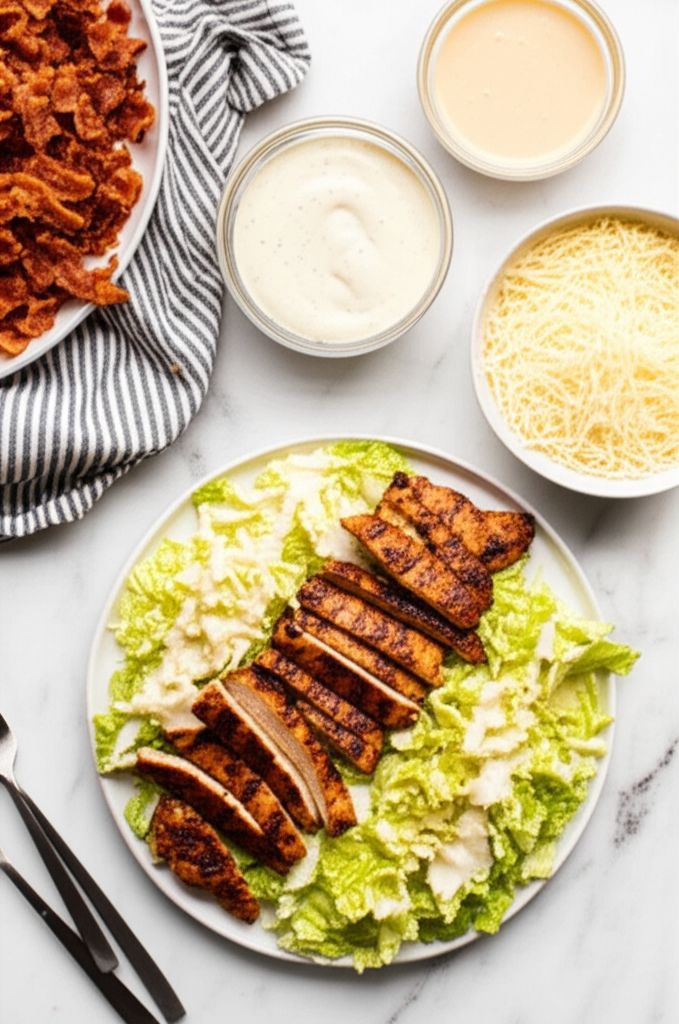 Easy and Fast Cajun Chicken Caesar Salad