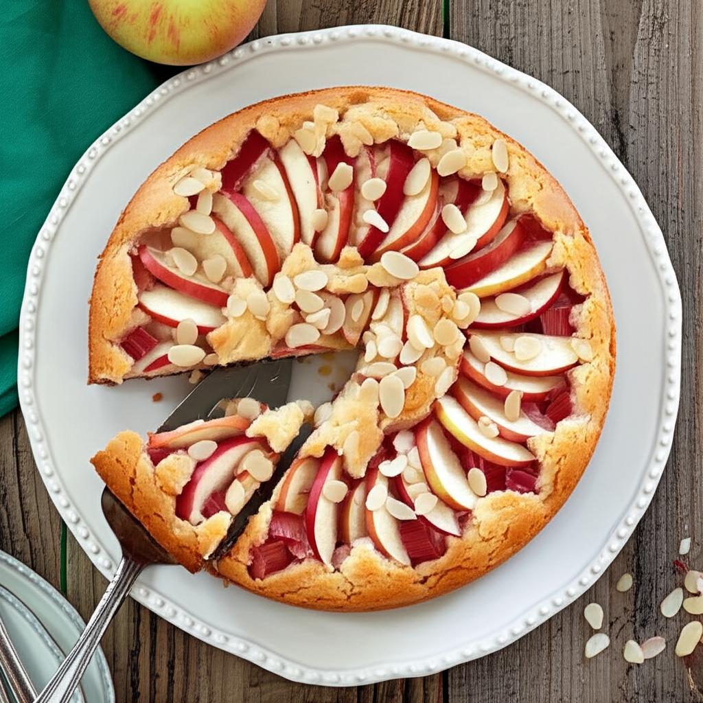 French-Style Apple Rhubarb Cake