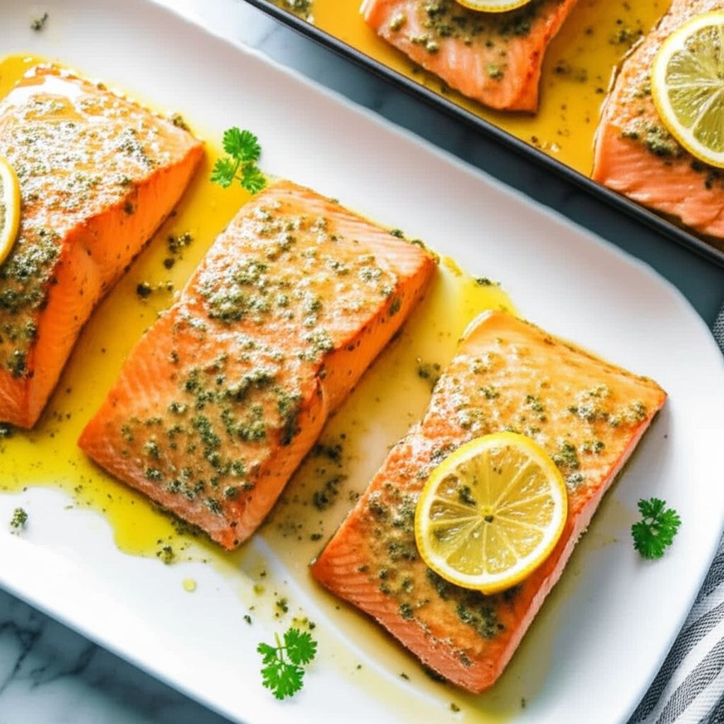 Garlic Lemon Butter Salmon