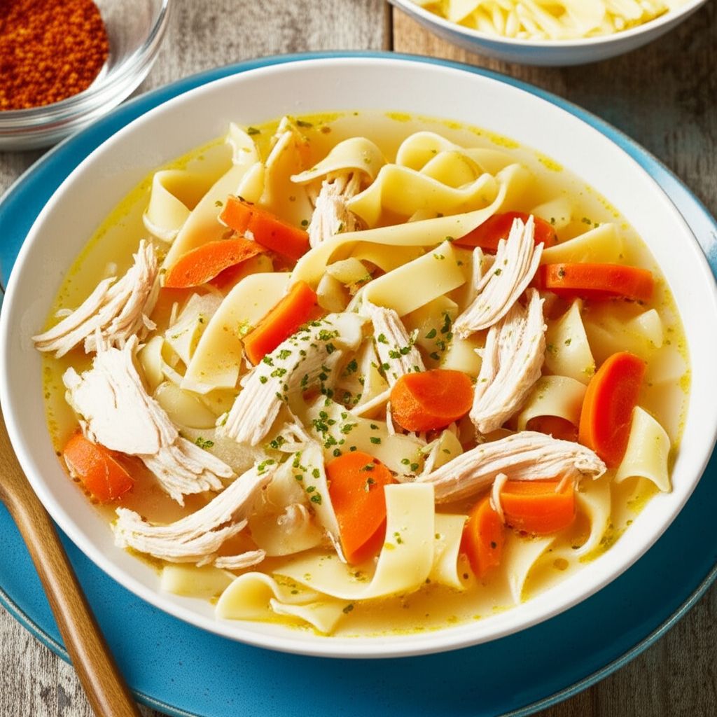 Grandma's Chicken Soup with Homemade Noodles