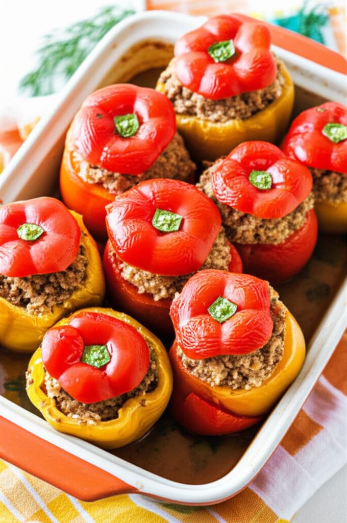 Greek Stuffed Tomatoes and Peppers (Yemista)