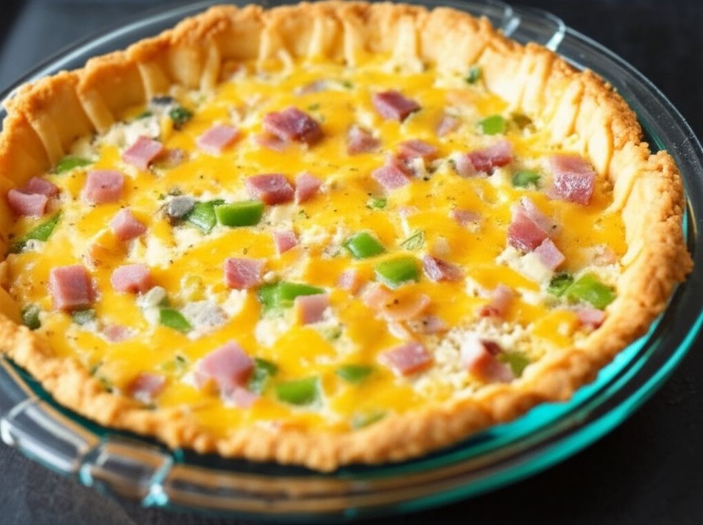 Ham and Hash Brown Quiche