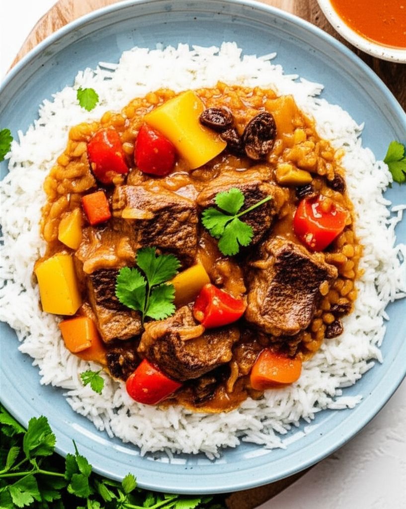 Instant Pot Lamb Tagine with Lentils