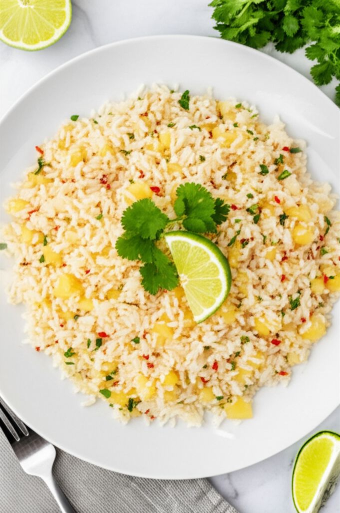 Instant Pot Pineapple-Coconut-Lime Rice