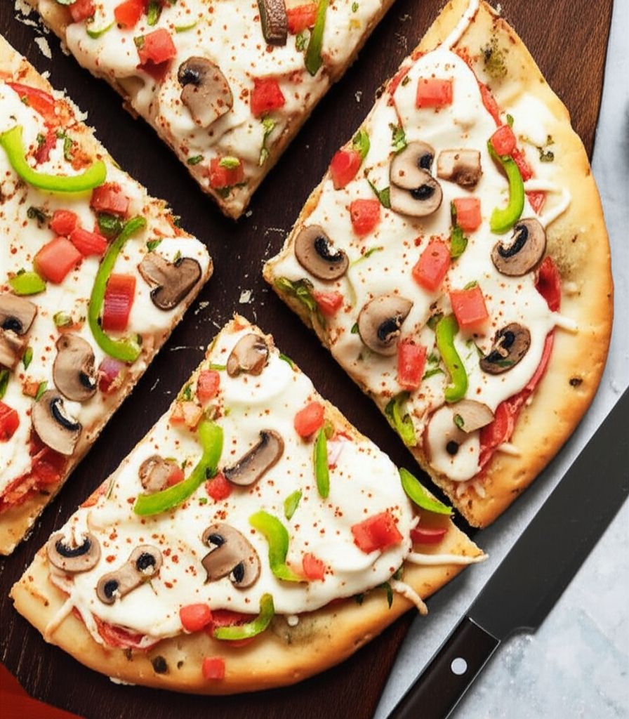 Naan Veggie Pizza