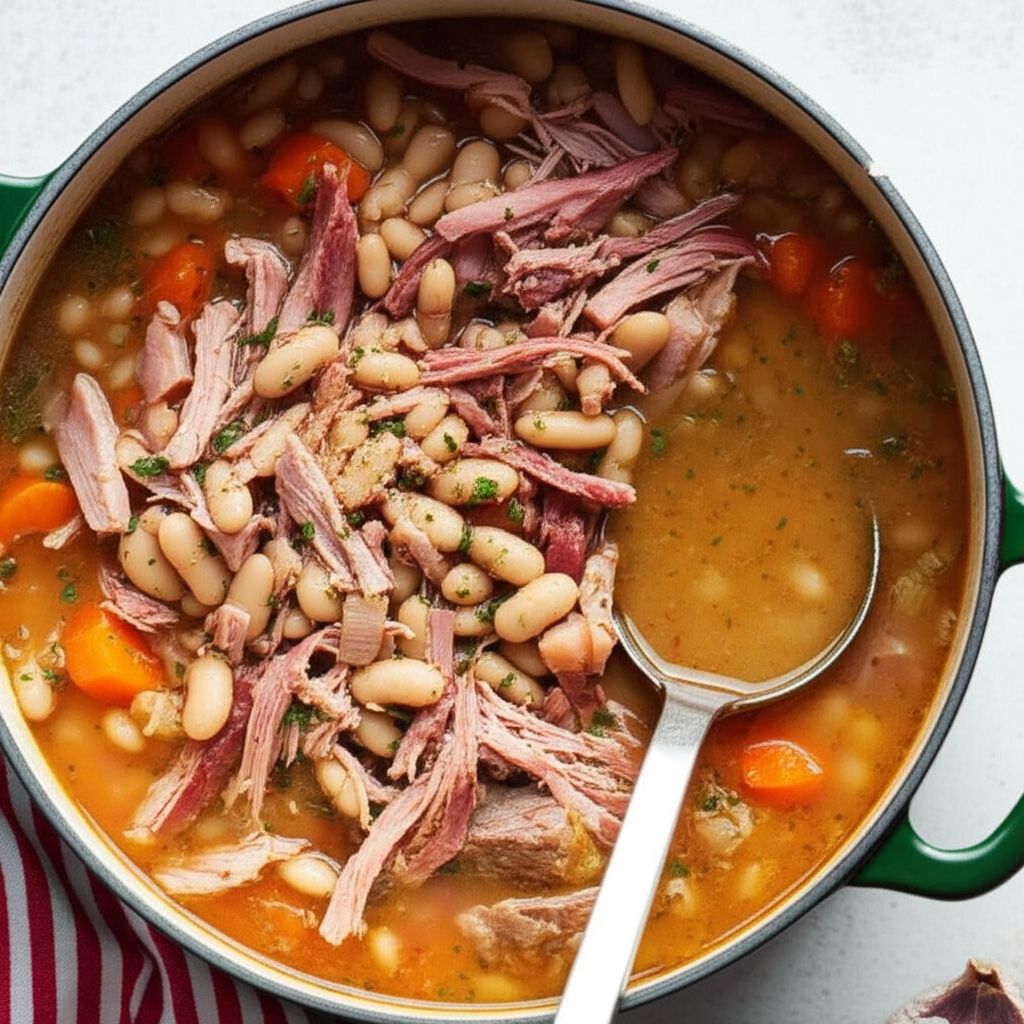 Navy Bean and Ham Hock Soup