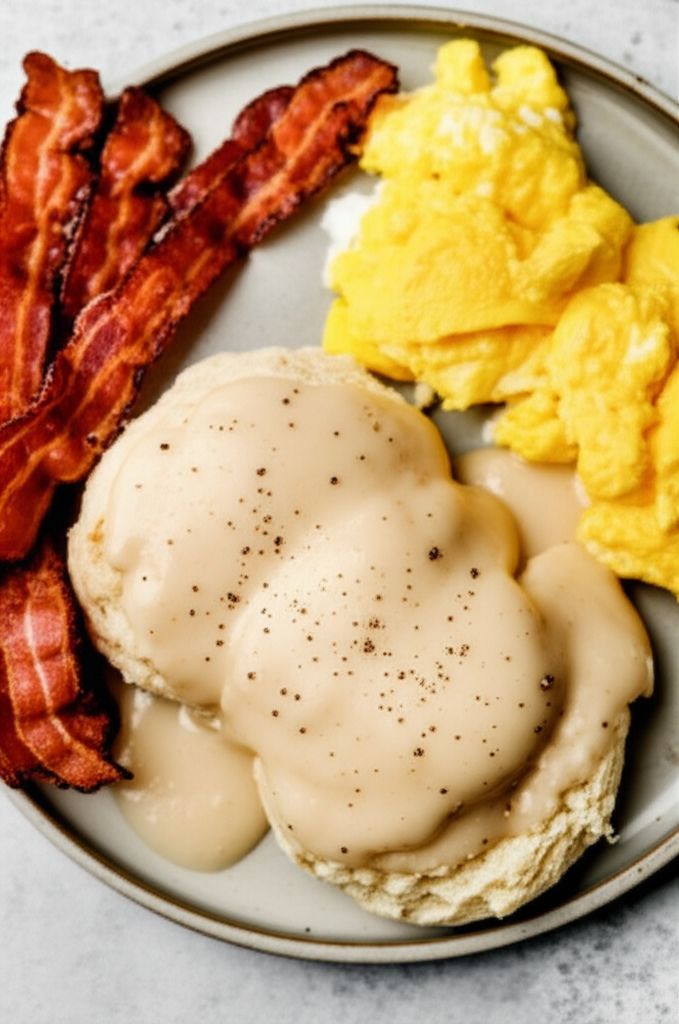 Old-Time Kentucky Bacon Milk Gravy for Biscuits