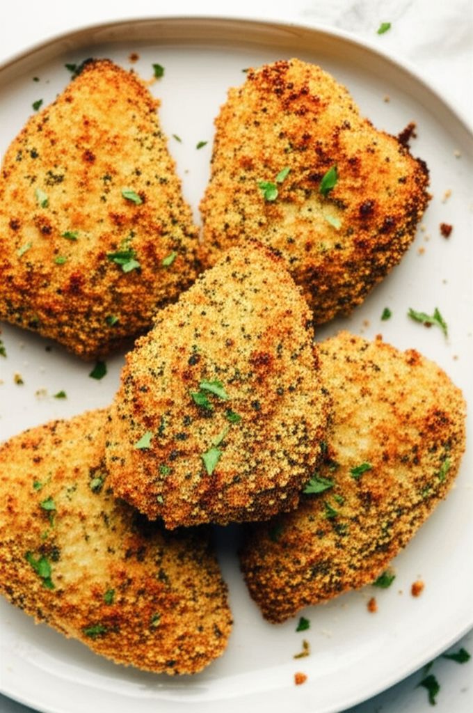 Oven Fried Parmesan Chicken