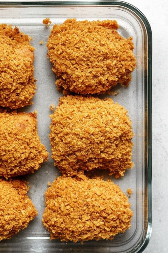 Oven-"Fried" Parmesan Chicken Thighs