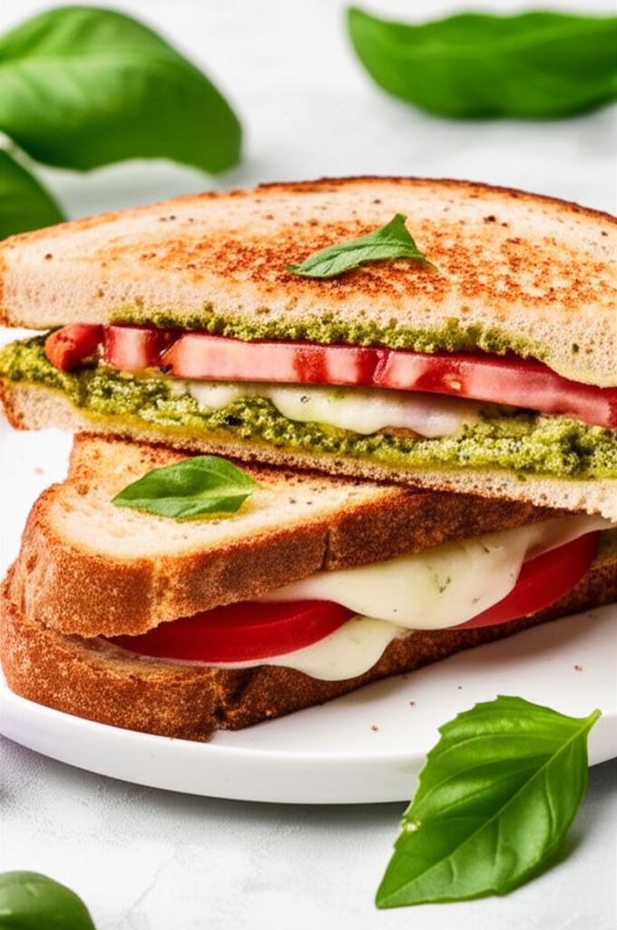 Pesto Grilled Cheese Sandwich