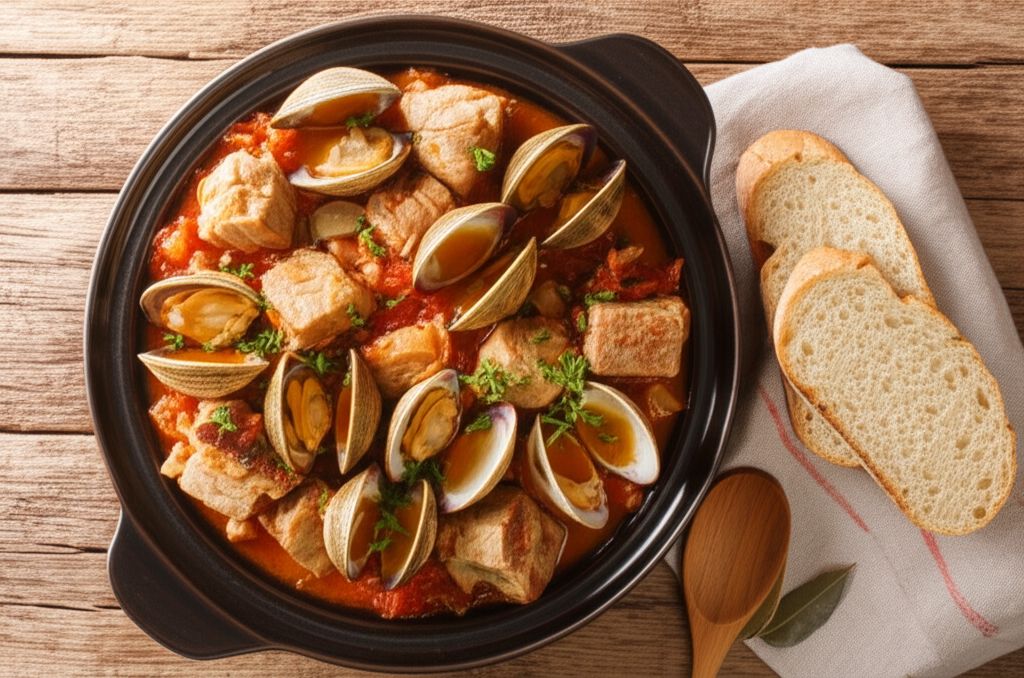 Portuguese Pork Alentejana