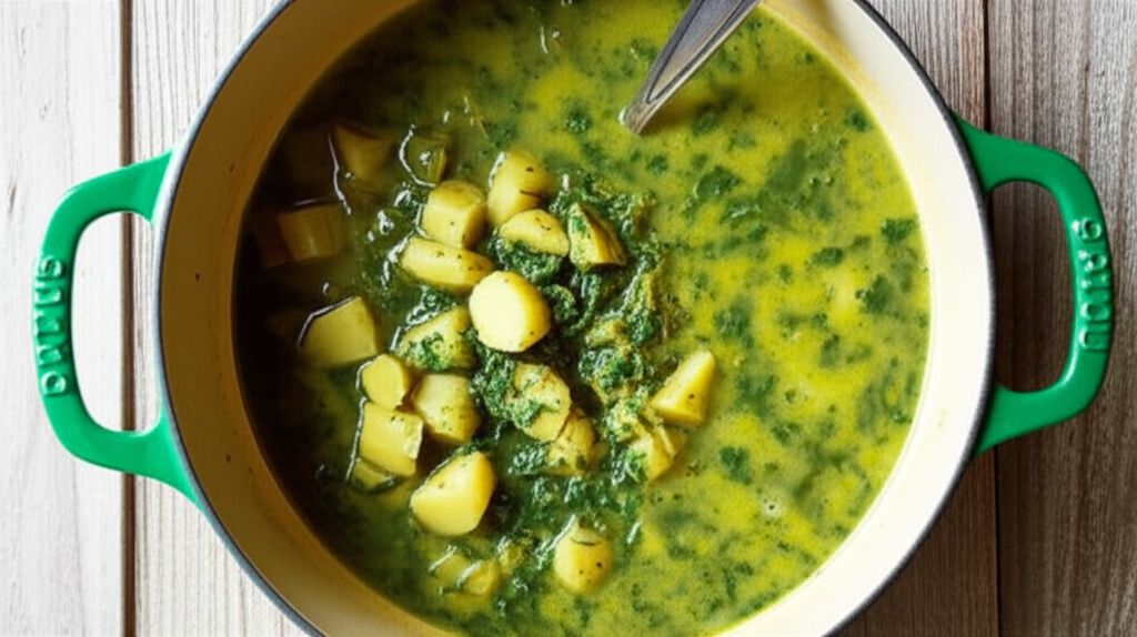 Potato, Spinach, and Leek Soup