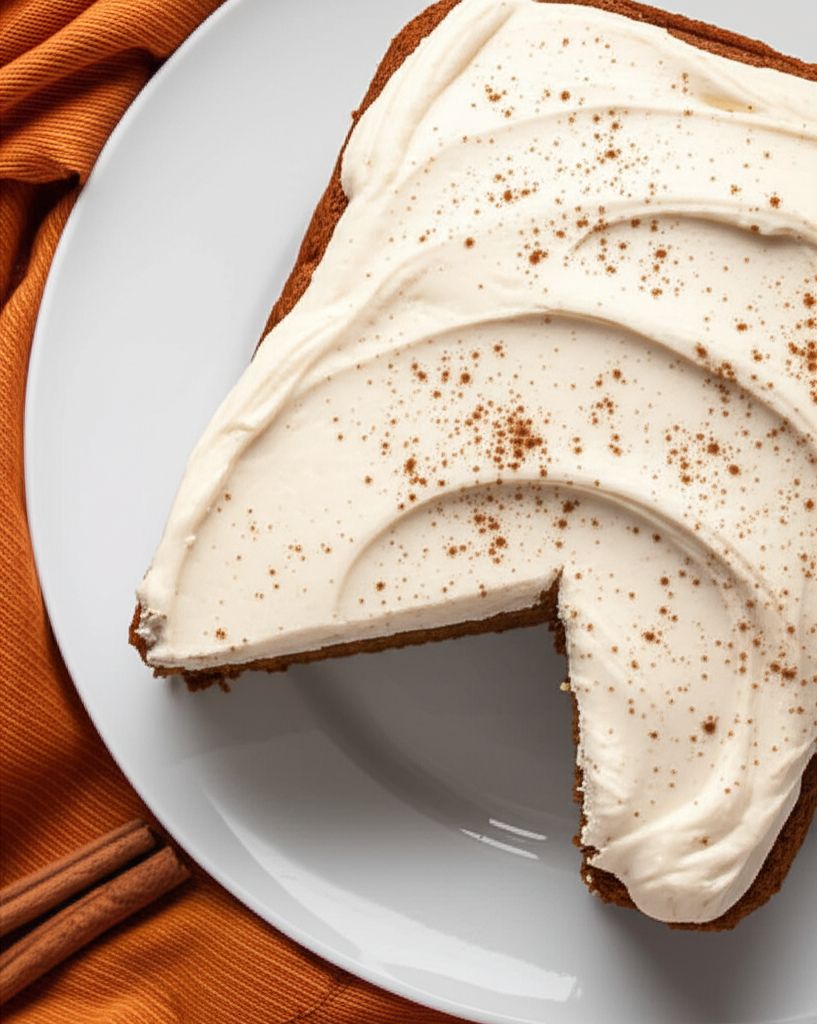 Pumpkin Spice Cake with Cinnamon Cream Cheese Frosting