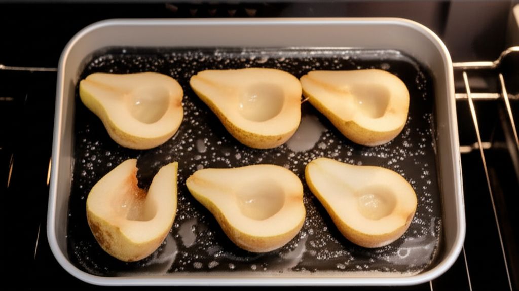 Roasted Pears with Caramel Sauce