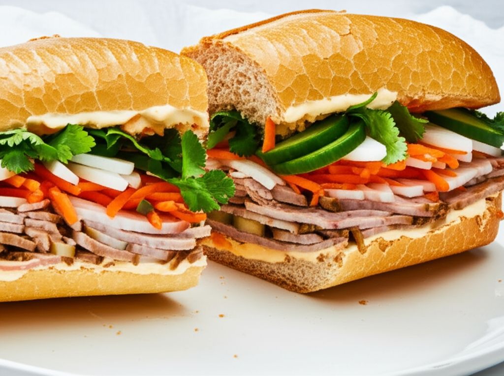 Roasted Pork Bánh Mì (Vietnamese Sandwich)