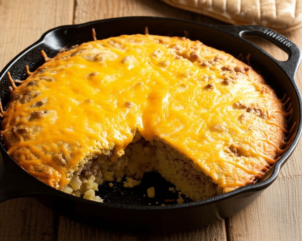 Sausage Cornbread Bake