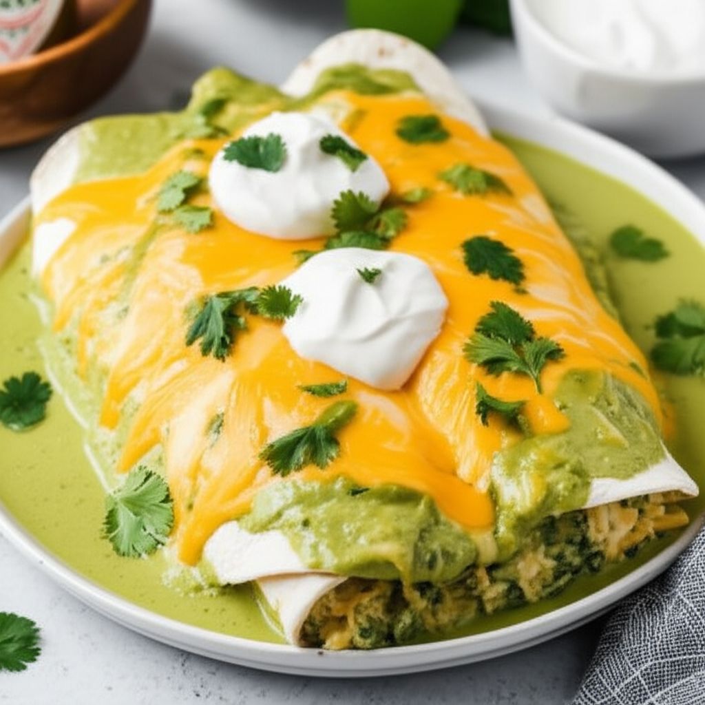 Shrimp Enchiladas Suizas