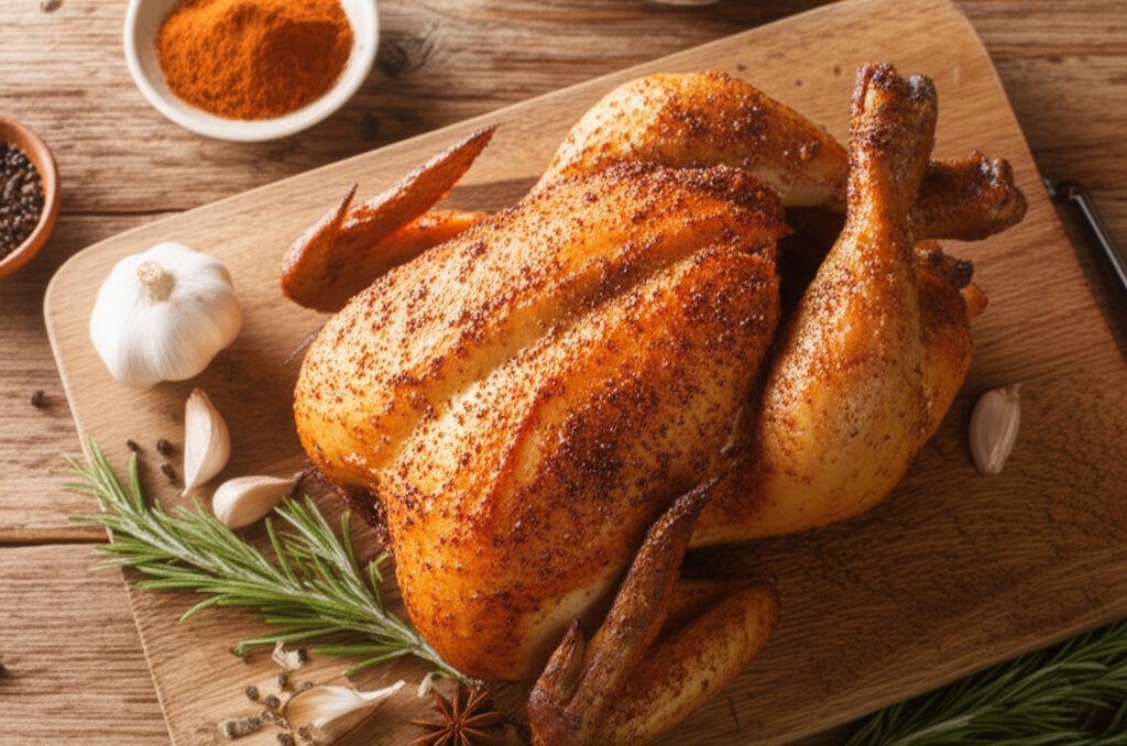 Simple Whole Roasted Chicken