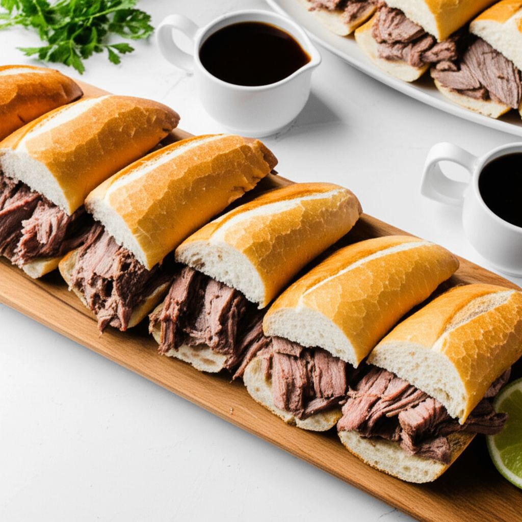 Slow Cooker 3-Ingredient French Dips