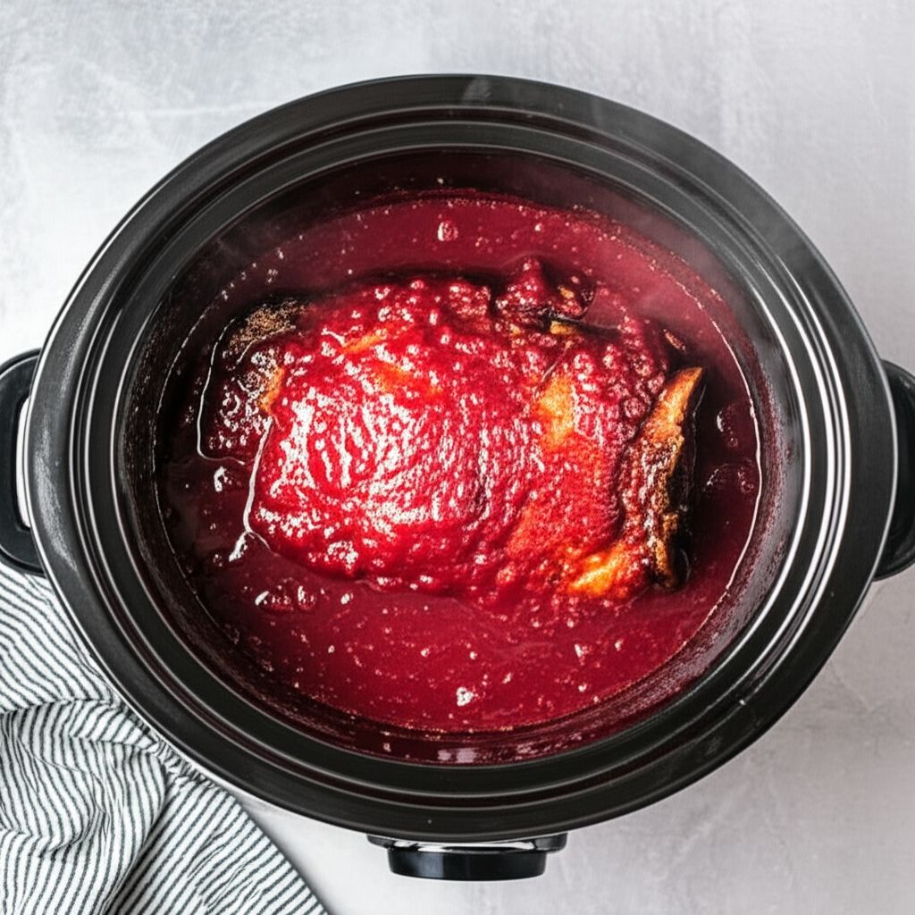 Slow Cooker Cranberry Pork