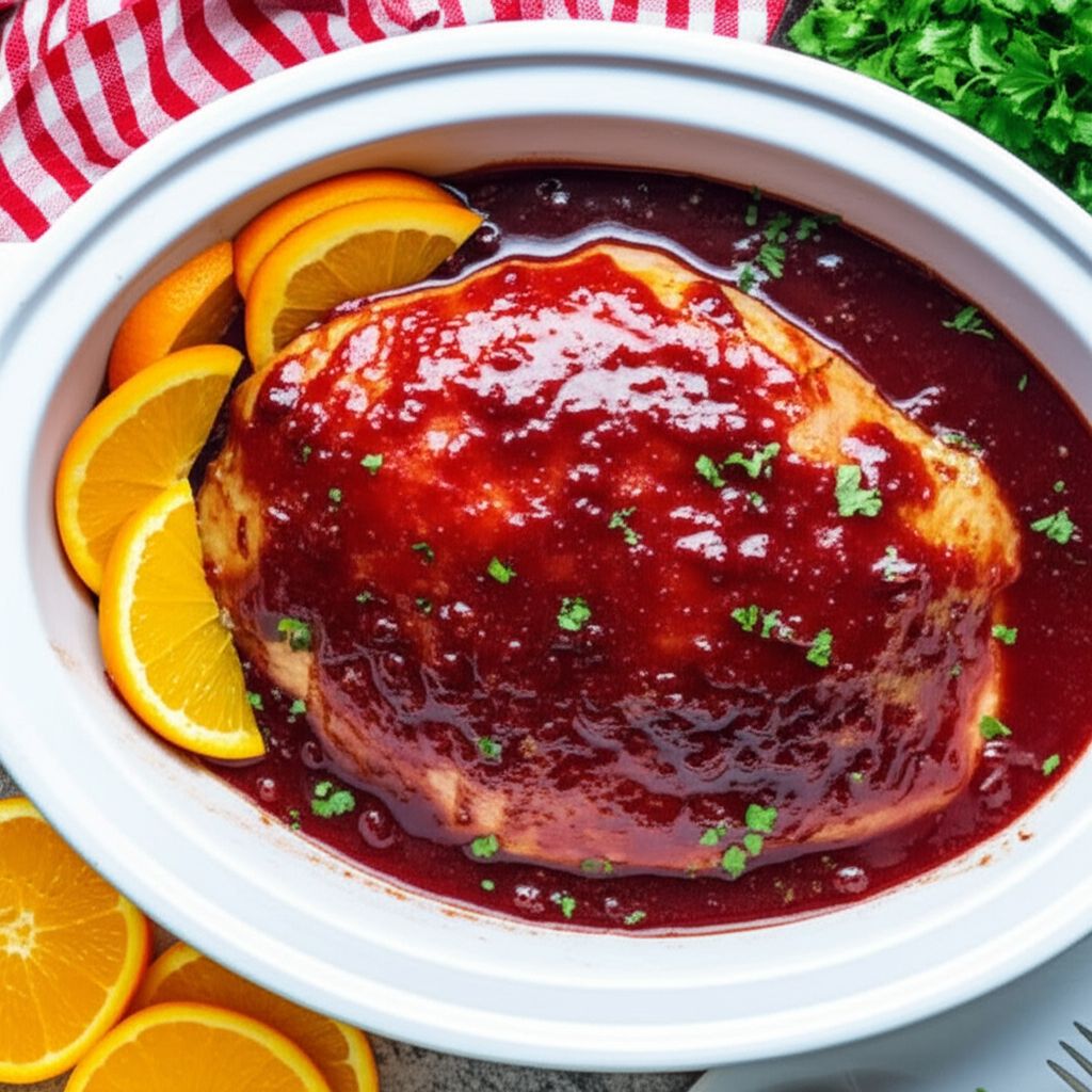 Slow Cooker Cranberry Turkey Breast