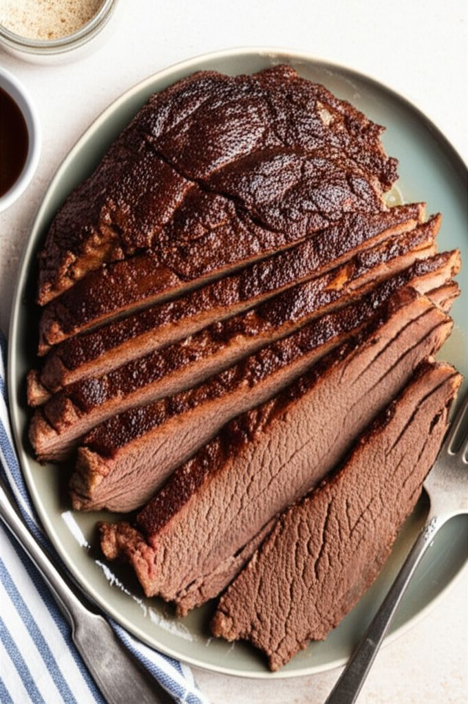 Slow-Baked Beef Brisket with Gravy