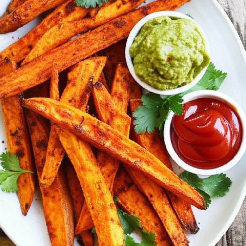 Spicy Baked Sweet Potato Fries