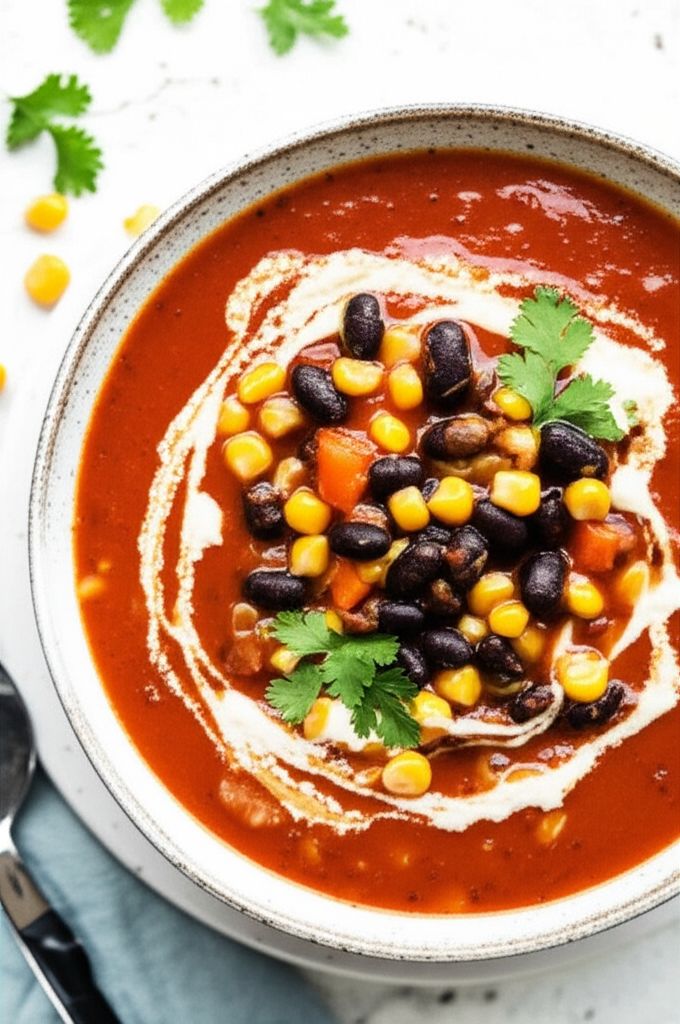 Spicy Black Bean Vegetable Soup