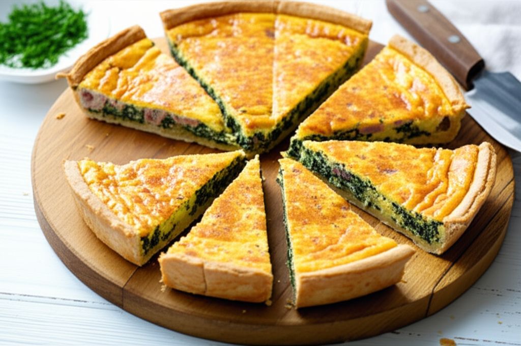 Spinach and Ham Quiche