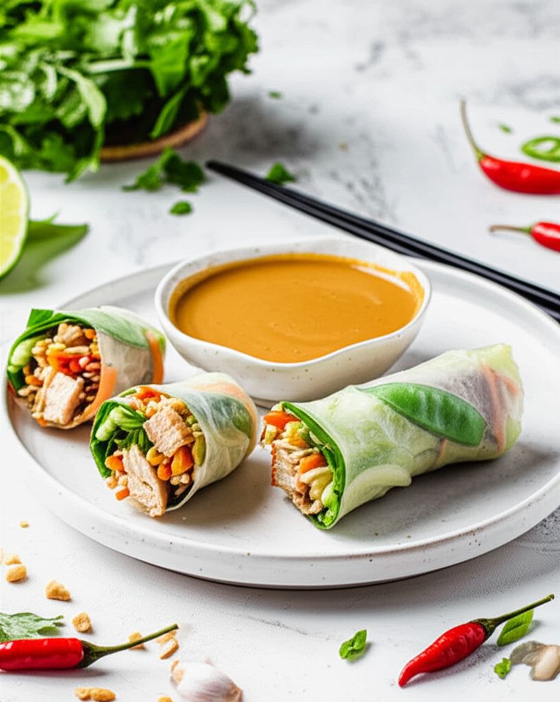 Thai Chicken Spring Rolls
