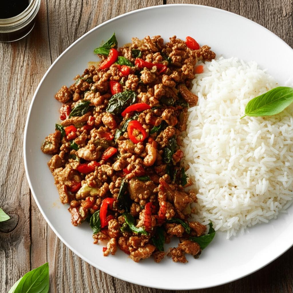Thai Ground Chicken Basil