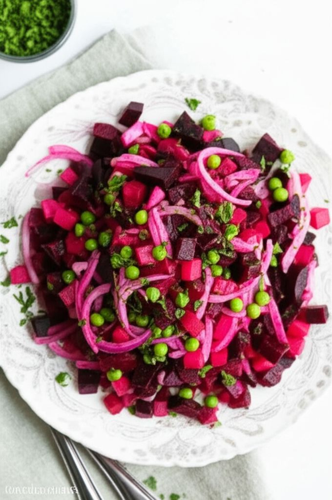 Ukrainian Salat Vinaigrette (Beet Salad)