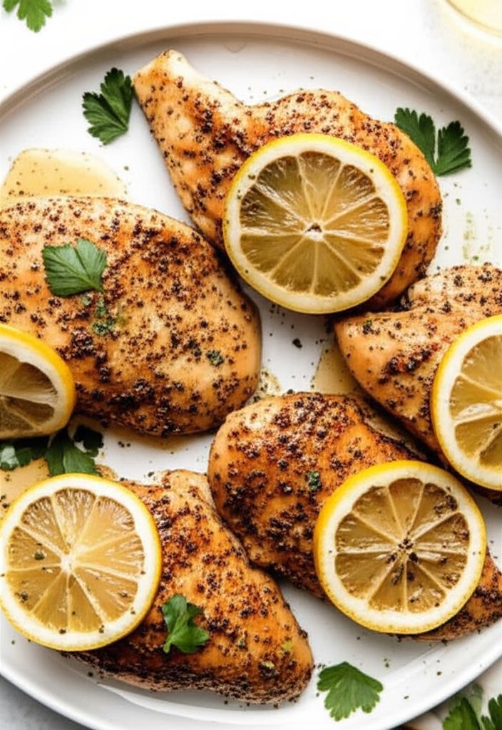 Baked Lemon-Herb Chicken Breasts