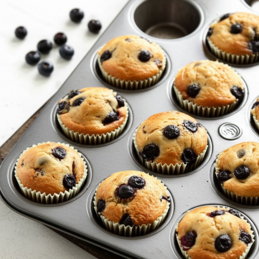 Banana Blueberry Muffins