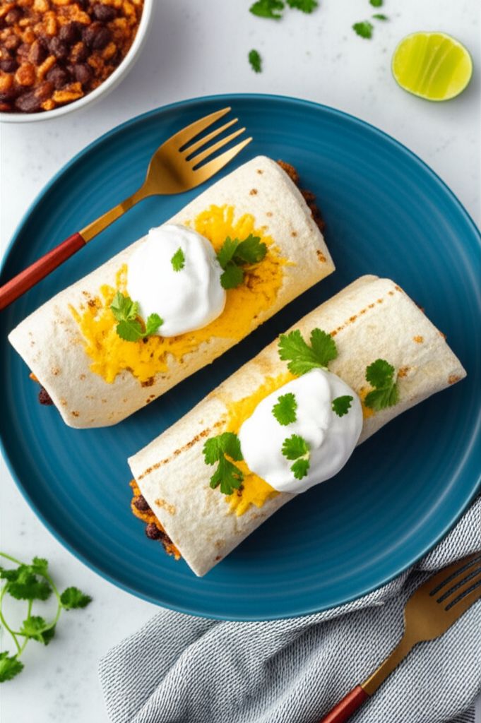 Black Bean and Rice Burritos