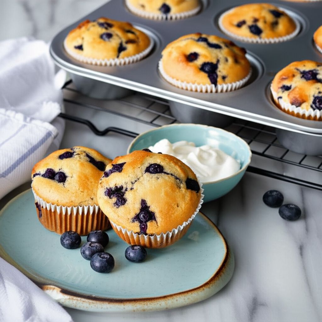 Blueberry Cream Muffins