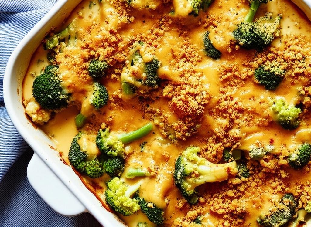 Broccoli and Cauliflower Gratin