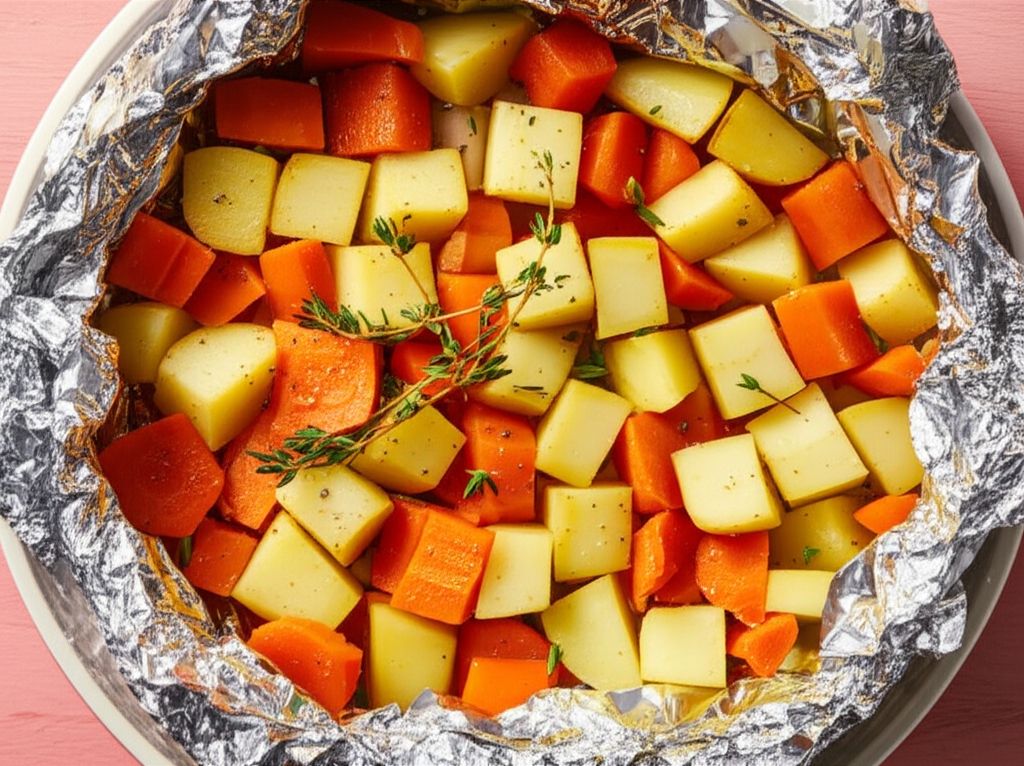 Campfire Potatoes and Carrots