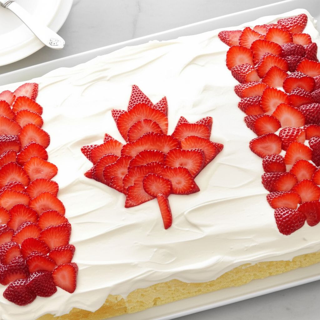 Canadian Flag Cake