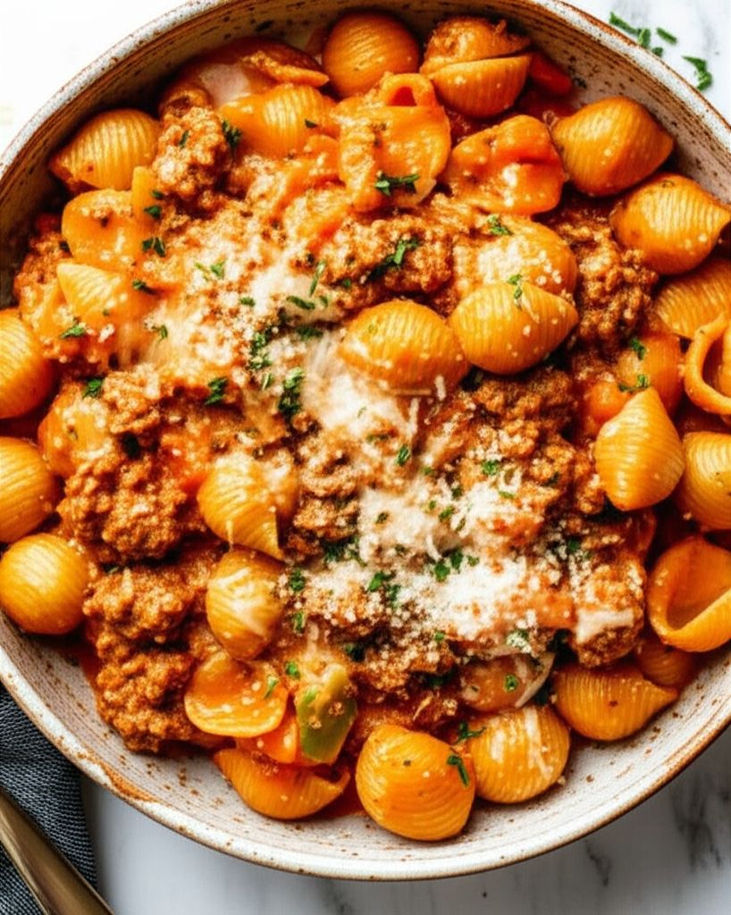 Cheesy Sausage Pasta