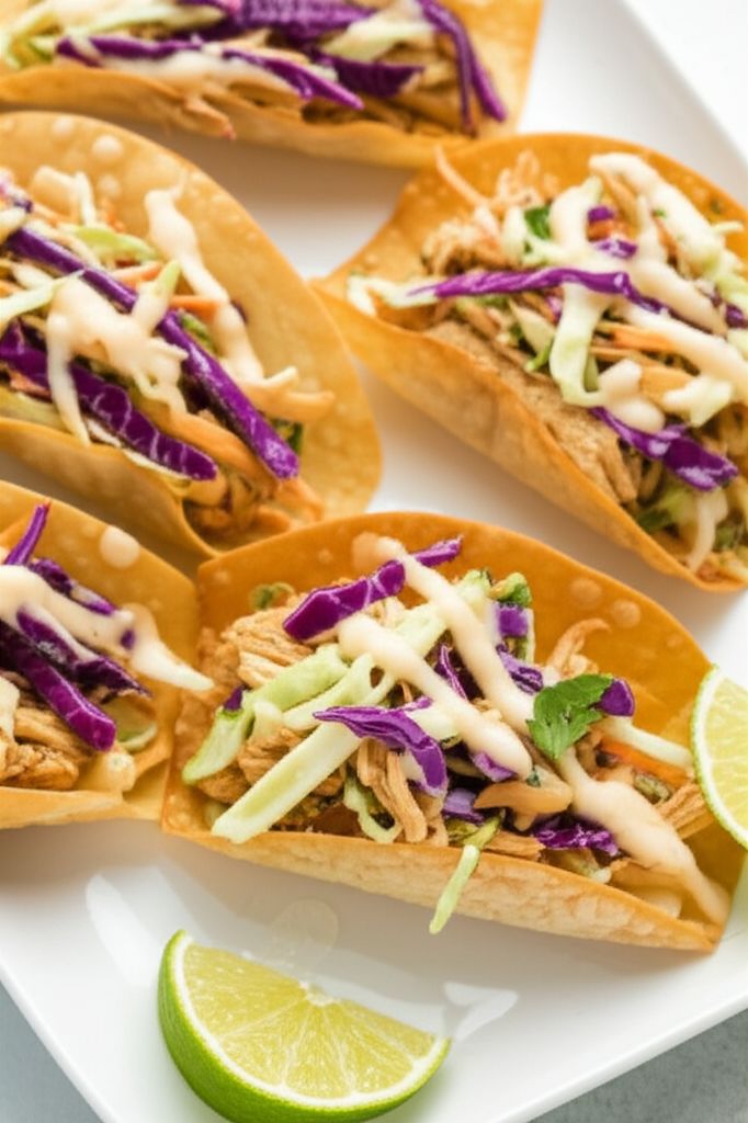 Chicken Wonton Tacos
