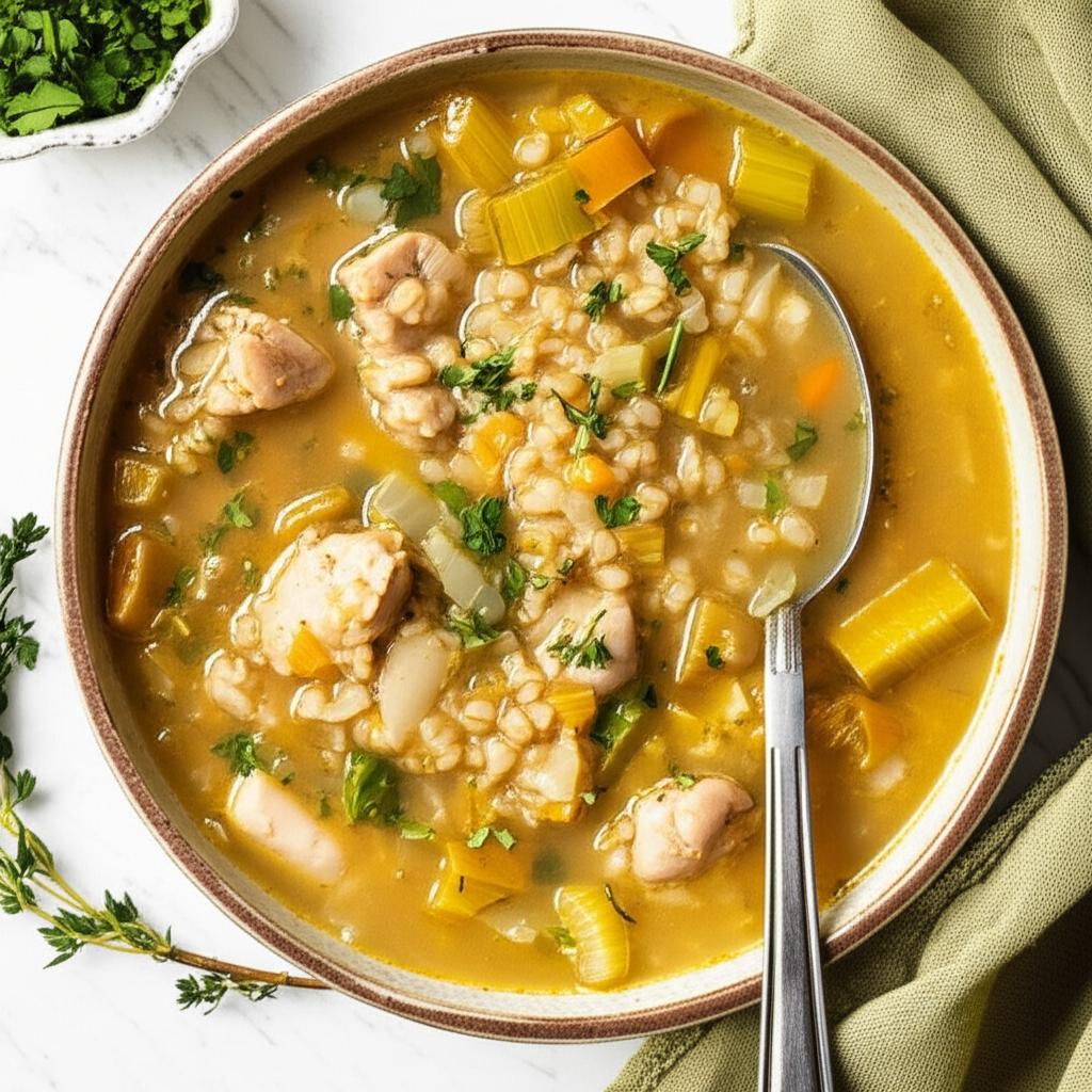 Cock-a-Leekie Soup
