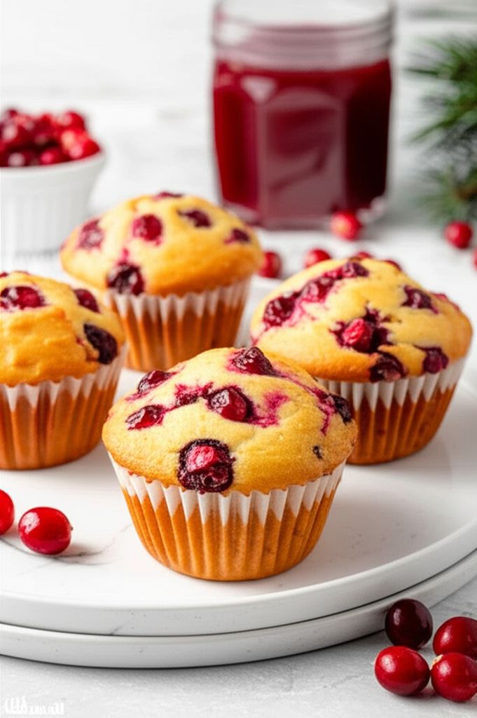 Cranberry Applesauce Muffins
