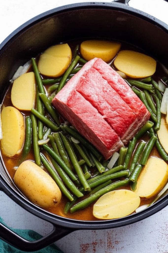 Crazy Simple Cottage Ham, Potatoes, and Green Beans